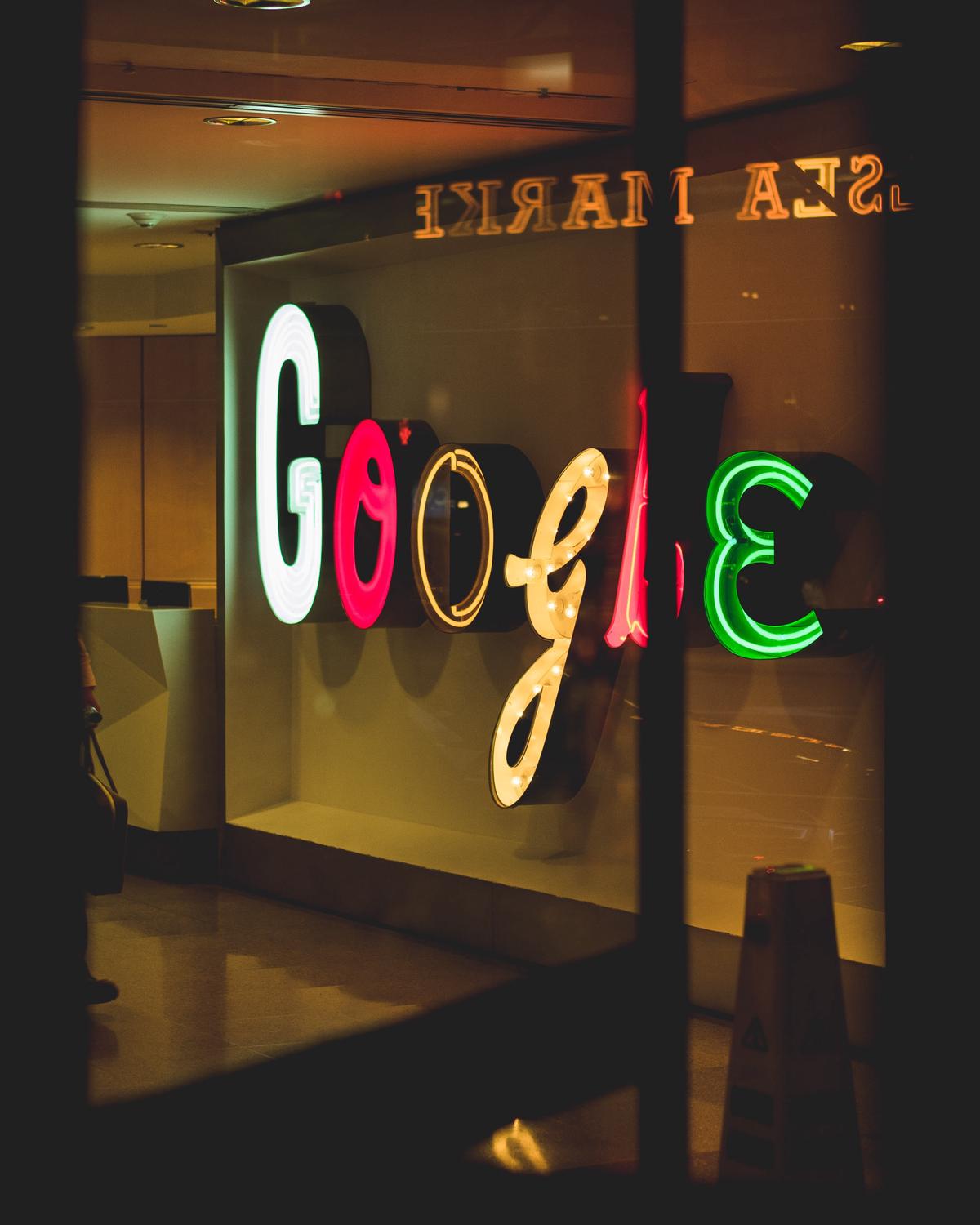 A black and white image showcasing the Google My Business logo.